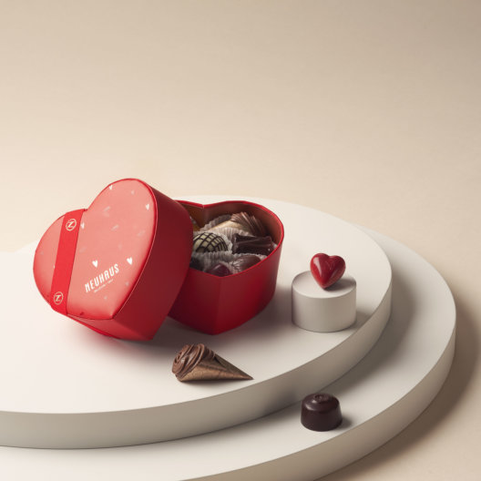 Neuhaus Valentine Assorted Heart-Shaped box, 16 pc_$42.90