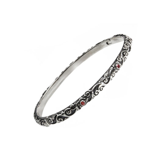 Inaya - Red Sapphire Bangle Bracelet 550_740x740